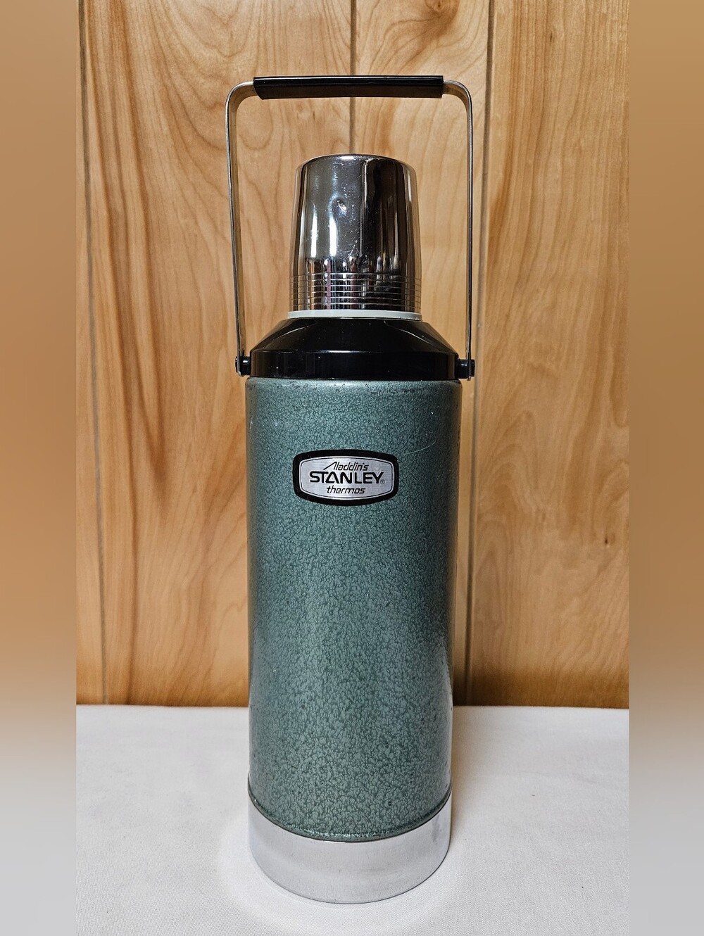 Vtg Stanley Aladdin Stainless Steel 2 Quart Vacuum Bottle Thermos AD945DH